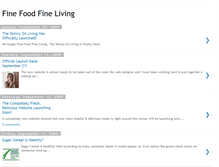 Tablet Screenshot of finefoodfineliving.blogspot.com