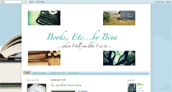 Desktop Screenshot of booksbybina.blogspot.com