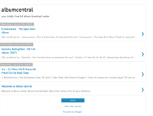 Tablet Screenshot of albumcentral.blogspot.com