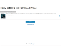 Tablet Screenshot of harrypotterhalfbloodprince-techmaster.blogspot.com