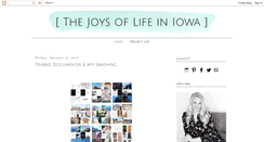 Desktop Screenshot of joysoflifeiniowa.blogspot.com