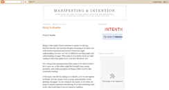 Desktop Screenshot of manifestingintention.blogspot.com