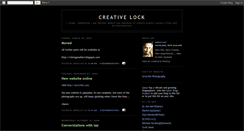 Desktop Screenshot of creativelock.blogspot.com