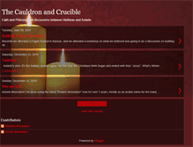 Tablet Screenshot of cauldronandcrucible.blogspot.com