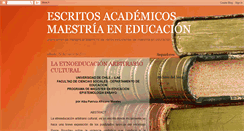 Desktop Screenshot of maestriaeneducacionuchile.blogspot.com