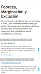 Mobile Screenshot of pobreza-marginacion-exclusion.blogspot.com