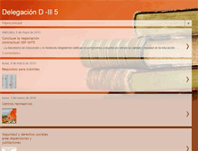 Tablet Screenshot of delegaciondlll5.blogspot.com