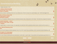 Tablet Screenshot of elementaryteacherblog.blogspot.com