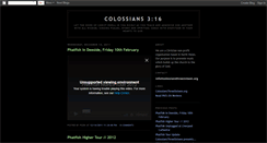 Desktop Screenshot of colossians316.blogspot.com