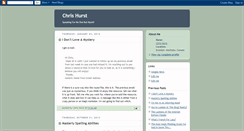 Desktop Screenshot of chrishurst.blogspot.com