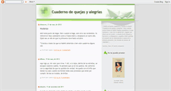 Desktop Screenshot of cuadernodequejas.blogspot.com