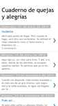 Mobile Screenshot of cuadernodequejas.blogspot.com