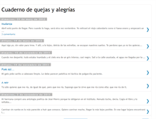 Tablet Screenshot of cuadernodequejas.blogspot.com