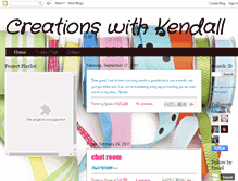 Tablet Screenshot of creationswithkendall.blogspot.com