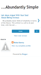 Mobile Screenshot of abundantlysimple.blogspot.com