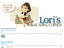 Tablet Screenshot of lorisreadingcorner.blogspot.com