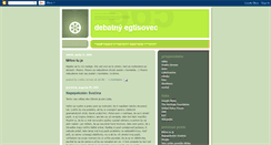 Desktop Screenshot of debatnytisovec.blogspot.com