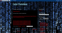 Desktop Screenshot of coderchameleon.blogspot.com