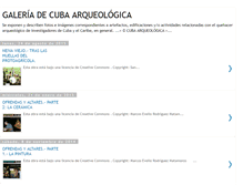 Tablet Screenshot of galeriaarqueologica.blogspot.com