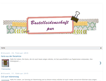 Tablet Screenshot of bastelleidenschaft.blogspot.com