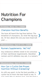 Mobile Screenshot of nutritionforchampions.blogspot.com