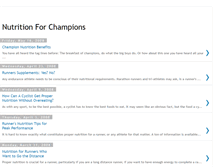 Tablet Screenshot of nutritionforchampions.blogspot.com