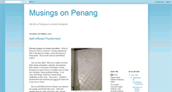 Desktop Screenshot of musingsonpenang.blogspot.com