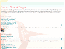 Tablet Screenshot of empowernetworkblogger.blogspot.com