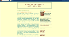 Desktop Screenshot of grannygrimblesoutpourings.blogspot.com