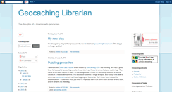 Desktop Screenshot of geocachinglibrarian.blogspot.com