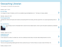 Tablet Screenshot of geocachinglibrarian.blogspot.com