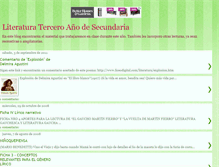 Tablet Screenshot of literatura3ero.blogspot.com