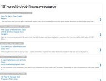 Tablet Screenshot of 101-credit-debt-finance.blogspot.com