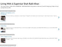 Tablet Screenshot of livingwithsuperstarshahrukhkhan.blogspot.com