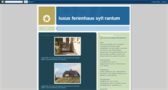 Desktop Screenshot of luxusferienhaussylt.blogspot.com