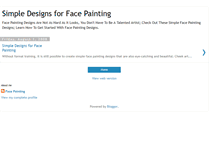 Tablet Screenshot of designsforfacepainting.blogspot.com