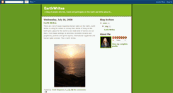 Desktop Screenshot of earthwrites.blogspot.com