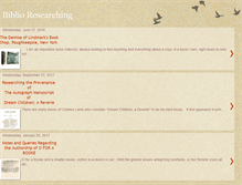 Tablet Screenshot of biblioresearching.blogspot.com
