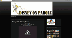 Desktop Screenshot of disneyonparole.blogspot.com