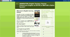 Desktop Screenshot of englishtutoringonline.blogspot.com
