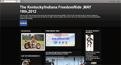 Desktop Screenshot of kentuckyfreedomride2012.blogspot.com