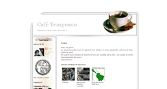 Desktop Screenshot of cafetemprano.blogspot.com