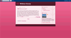 Desktop Screenshot of gossip-whitman.blogspot.com