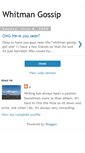Mobile Screenshot of gossip-whitman.blogspot.com