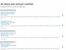 Tablet Screenshot of lizzyshealthypetfood.blogspot.com