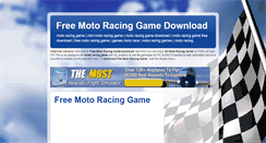 Desktop Screenshot of freemotoracinggame.blogspot.com