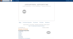 Desktop Screenshot of annapurna-adventure.blogspot.com