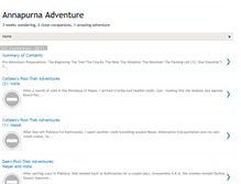 Tablet Screenshot of annapurna-adventure.blogspot.com