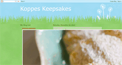 Desktop Screenshot of koppeskeepsakes.blogspot.com