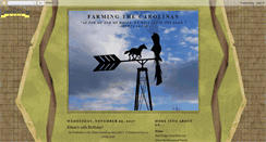 Desktop Screenshot of farmingthecarolinas.blogspot.com